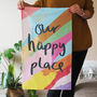 Our Happy Place Decorative Tea Towel, thumbnail 2 of 4