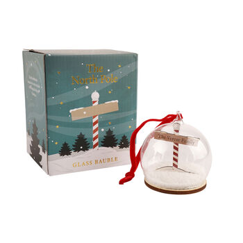 Personalised North Pole Christmas Bauble | The … Family | Custom Family Name | Glass Christmas Keepsake Tree Decoration Ornament | Boxed, 2 of 4
