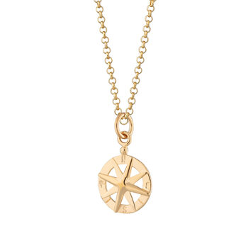 Sterling Silver Compass Necklace, 9 of 11