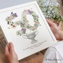 Personalised 50th, 60th, 70th Birthday Floral Collage, thumbnail 3 of 9