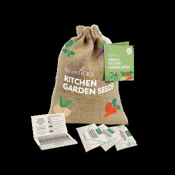 Personalised Kitchen Garden Seeds Starter Kit With 30 Varieties, 3 of 12