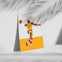 Le Bron James Lakers Basketball Poster, thumbnail 2 of 4