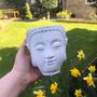 White Buddha Head Pot, thumbnail 1 of 3