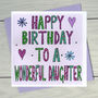 Personalised Daughter Birthday Book Card, thumbnail 2 of 6