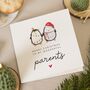 Personalised Parents Mum And Dad Christmas Card, thumbnail 1 of 7