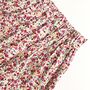 Red Ditsy Floral Printed Cotton Midi Skirt, thumbnail 3 of 5