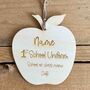 Personalised First School Uniform Hanger Tag Photo Prop, thumbnail 5 of 6