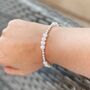 Sterling Silver Freshwater Pearl Bridal Bracelet, thumbnail 2 of 3