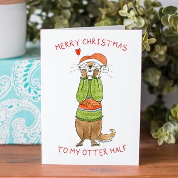 'To My Otter Half' Christmas Card, 4 of 4