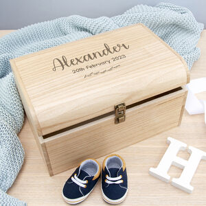 Personalised Wooden Trunks and Storage Boxes | notonthehighstreet.com