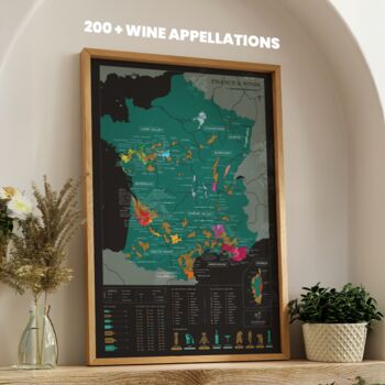 Scratch Off Wine Map France, 2 of 6