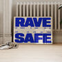 Rave Safe Music Print, thumbnail 2 of 6