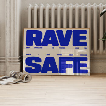 Rave Safe Music Print, 2 of 6