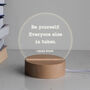 Personalised Motivational Quote Mini Desk Lamp, thumbnail 7 of 9