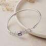 Sterling Silver Celtic Amethyst Bangle, thumbnail 4 of 10