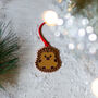 Hedgehog Christmas Tree Decoration, thumbnail 2 of 4