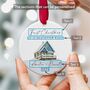 Personalised First Christmas Ornament Custom Address, thumbnail 3 of 7