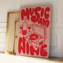 Music And Wine Print, thumbnail 4 of 10