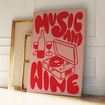 Music And Wine Print, 4 of 10