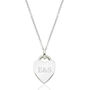 Engraved Heart Necklace, thumbnail 2 of 7