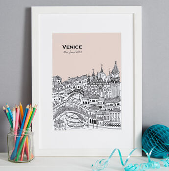 Personalised Venice Print, 6 of 10