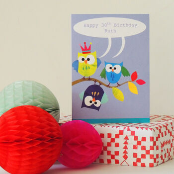 Personalised Bubble Owls Card, 5 of 5