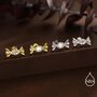 Sterling Silver Cz Candy Stud Earrings, thumbnail 5 of 12