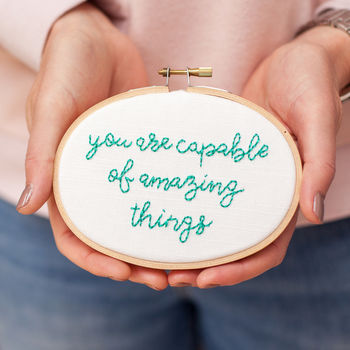 Amazing Things Mini Motivator Embroidery Kit, 5 of 8