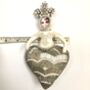 Christmas Tree Topper Beaded Heart 'Flo', thumbnail 9 of 10