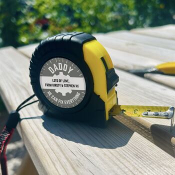 Personalised Handyman’s Tape Measure, 2 of 4