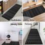 Black Nylon Non Slip Runner Rug, thumbnail 5 of 9