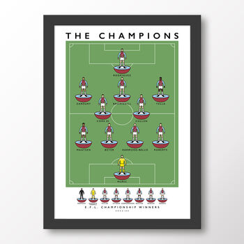 Burnley Fc The Champions 2022/23 Poster, 7 of 7
