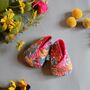 Eco Friendly New Baby Flower Shoes, Baby Gift, thumbnail 1 of 9