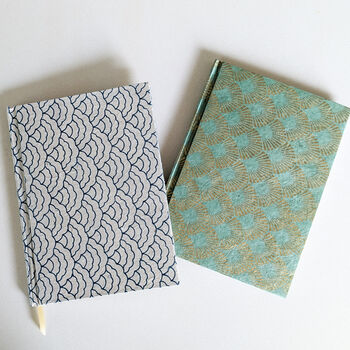 Recycled Handmade Paper Notebooks, Nepali Paper Hardcover A5, Fair Trade, 4 of 11