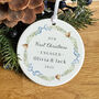 Personalised First Christmas Engaged Ceramic Gift, thumbnail 1 of 7