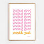 Feeling Good Print Three Colour Options, thumbnail 9 of 12