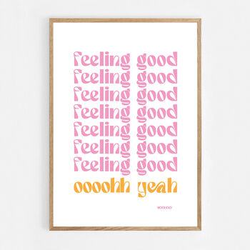 Feeling Good Print Three Colour Options, 9 of 12