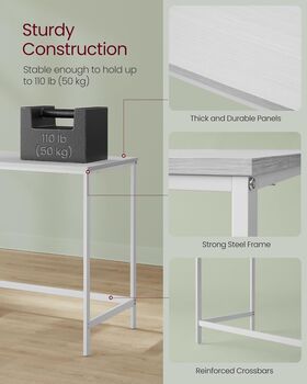 Computer Desk With Shelves Left Or Right Steel Frame, 6 of 9