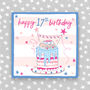 17th Birthday Card Cake Theme Boy/Girl, thumbnail 2 of 3