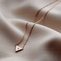 Personalised Mini Triangle Charm Necklace, thumbnail 3 of 7