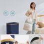 Slim Laundry Basket Hamper With Lid, thumbnail 5 of 8