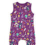 Purple Science Dungarees | Baby + Toddler, thumbnail 2 of 11
