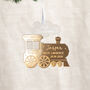 Festive Train First Christmas Hanging Decoration, thumbnail 1 of 2