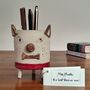 Handmade Teacher Thank You Gift Plant Pencil Pot Dog, thumbnail 3 of 7