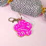 Pink Flower Mirror Keyring, thumbnail 5 of 7