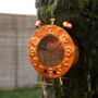 Novelty Hanging Bird Feeder Bronze Alarm Clock Decor, thumbnail 2 of 8