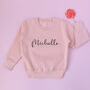 Personalised Girls Cotton Sweatshirt, thumbnail 1 of 3