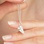 Sterling Silver Paper Plane Necklace, thumbnail 1 of 11
