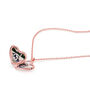 Drop Heart Locket 18 K Rose Gold Plated Silver, thumbnail 3 of 5