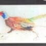 Run Forest, Pheasant Glass Placemat / Chopping Board, thumbnail 2 of 2